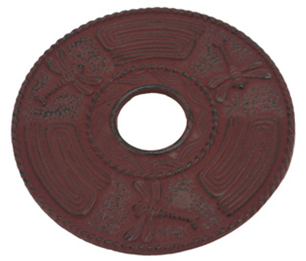Red Dragonfly Cast Iron Trivet