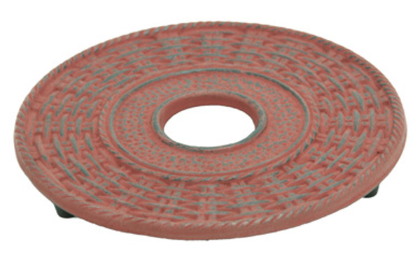 Red Traditional Cast Iron Trivet