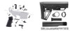 MDX Arms Complete Lower Parts Kit with Complete Alpha Stock-  Mil Spec