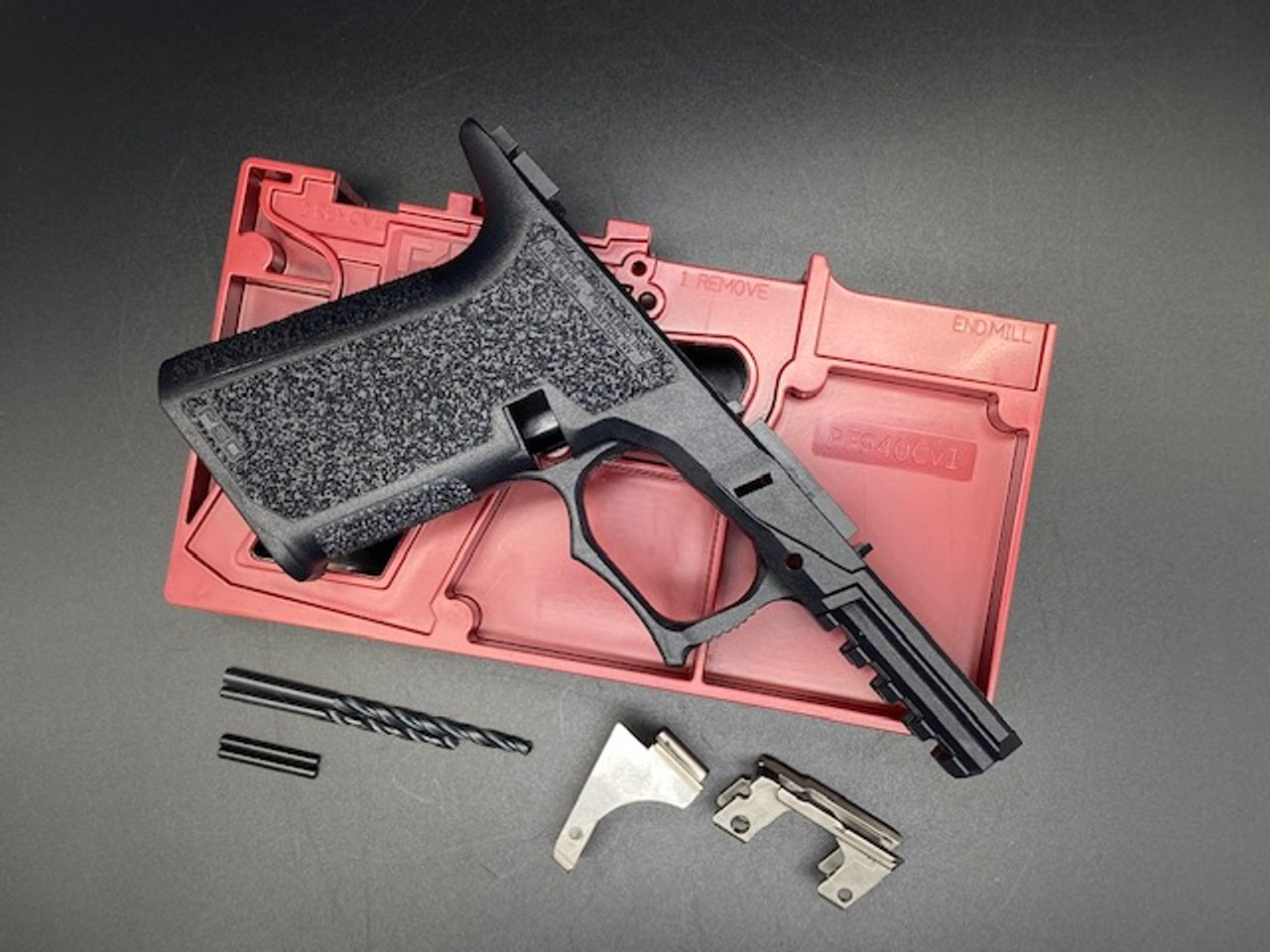 Polymer80 PF940CV1 80% Textured Compact Pistol Frame Kit for Glock Gen 3 G19/23