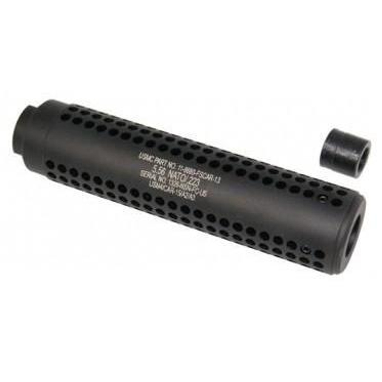 Guntec AR15 Reverse Thread Slip Over SOCOM Style Fake Suppressor - 1/2x28