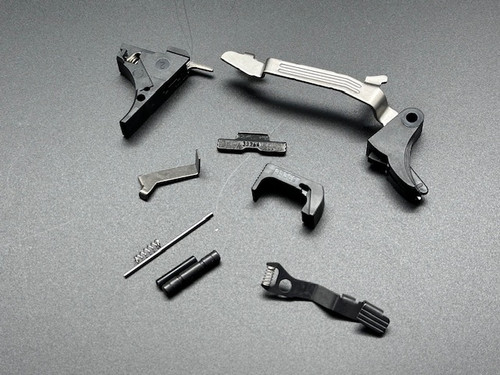 Glock OEM G43 Lower Parts Kit with MDX Slide Stop Lever (blk background)