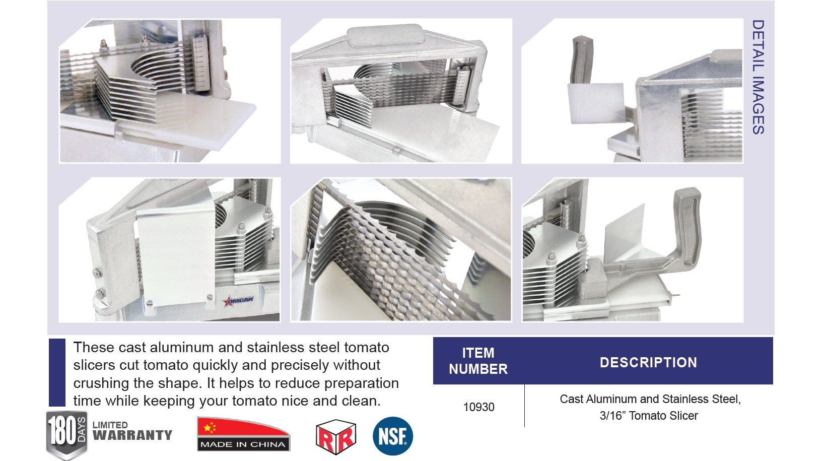 Horizontal Commercial Tomato Slicer CTX