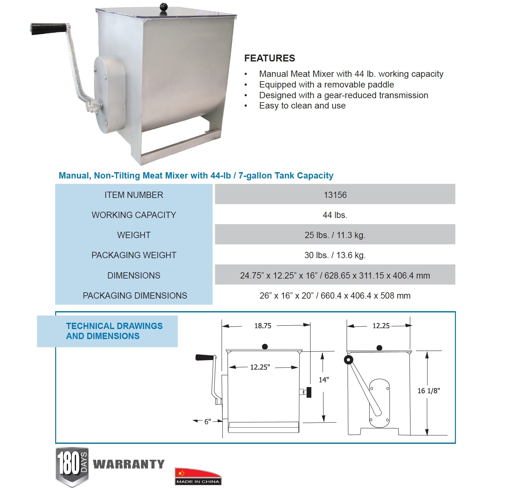 Omcan 13156