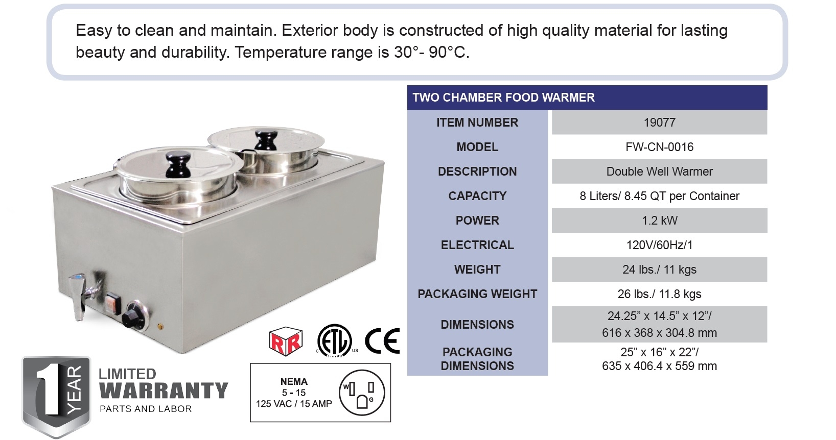 Omcan 19077 Omcan 19077