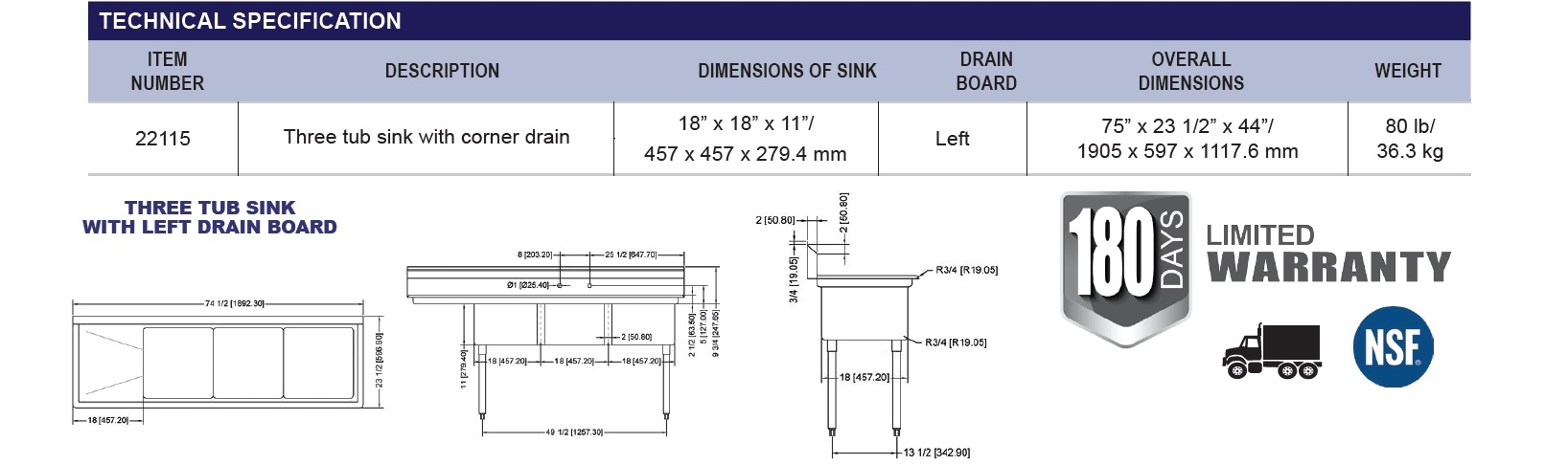 Omcan 22115