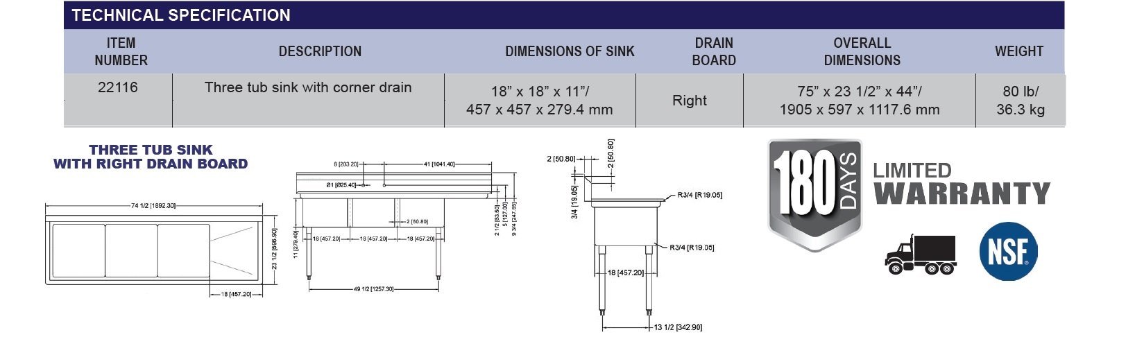 Omcan 22116 Omcan 22116