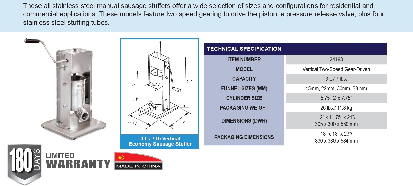 Omcan 24198 Omcan 24198