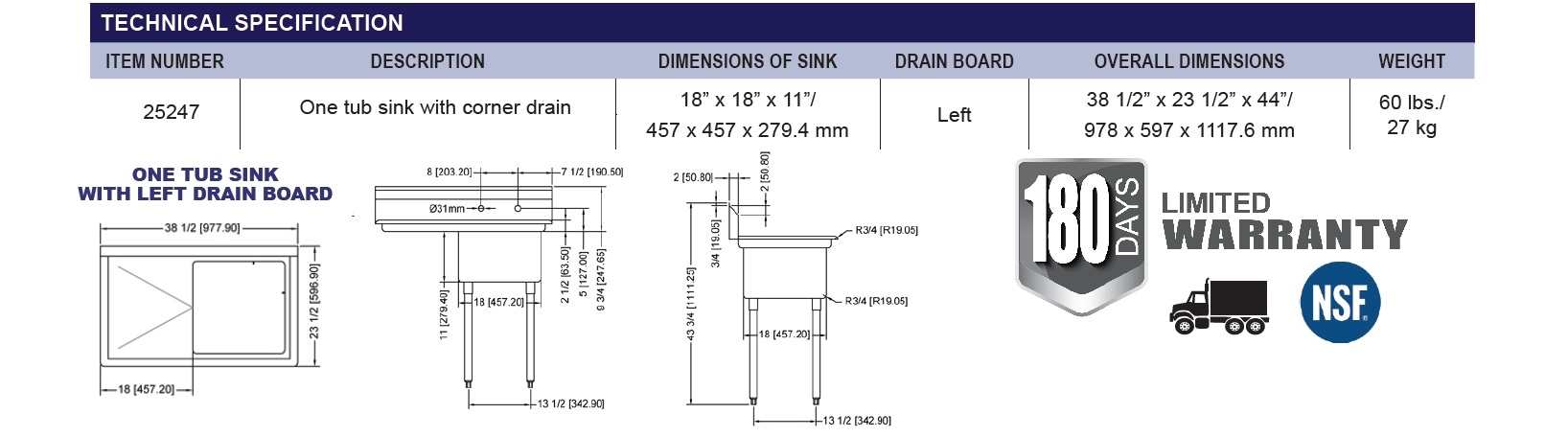 Omcan 25247