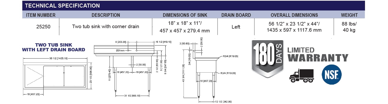 Omcan 25250