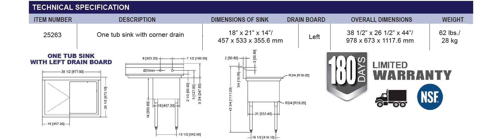 Omcan 25263