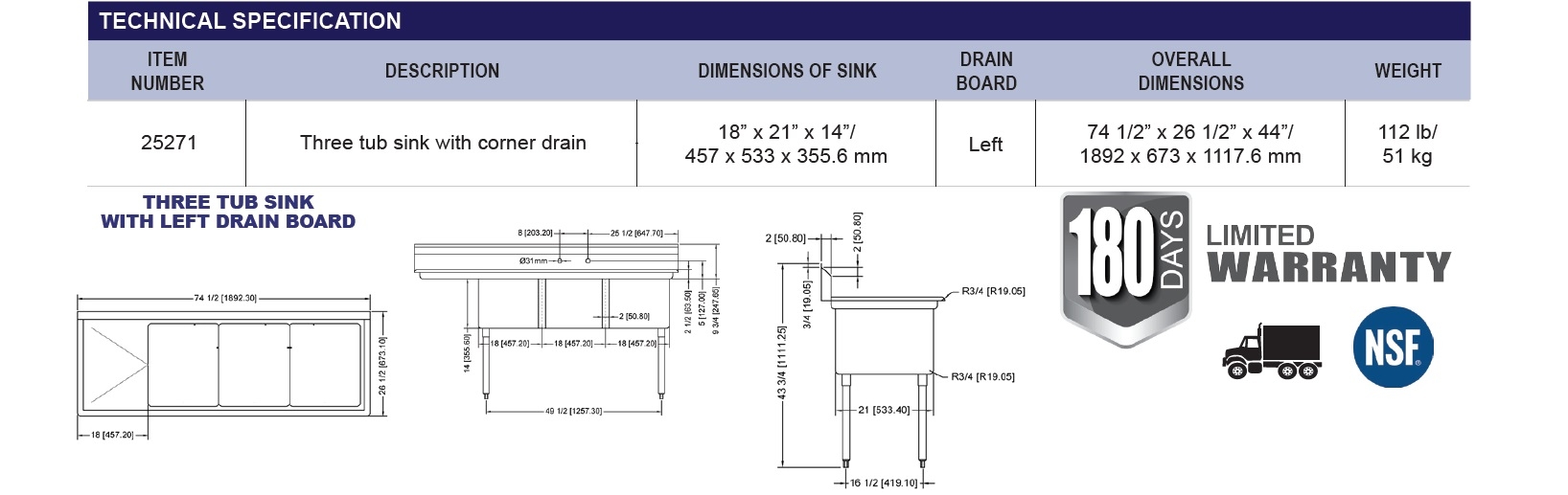 Omcan 25271