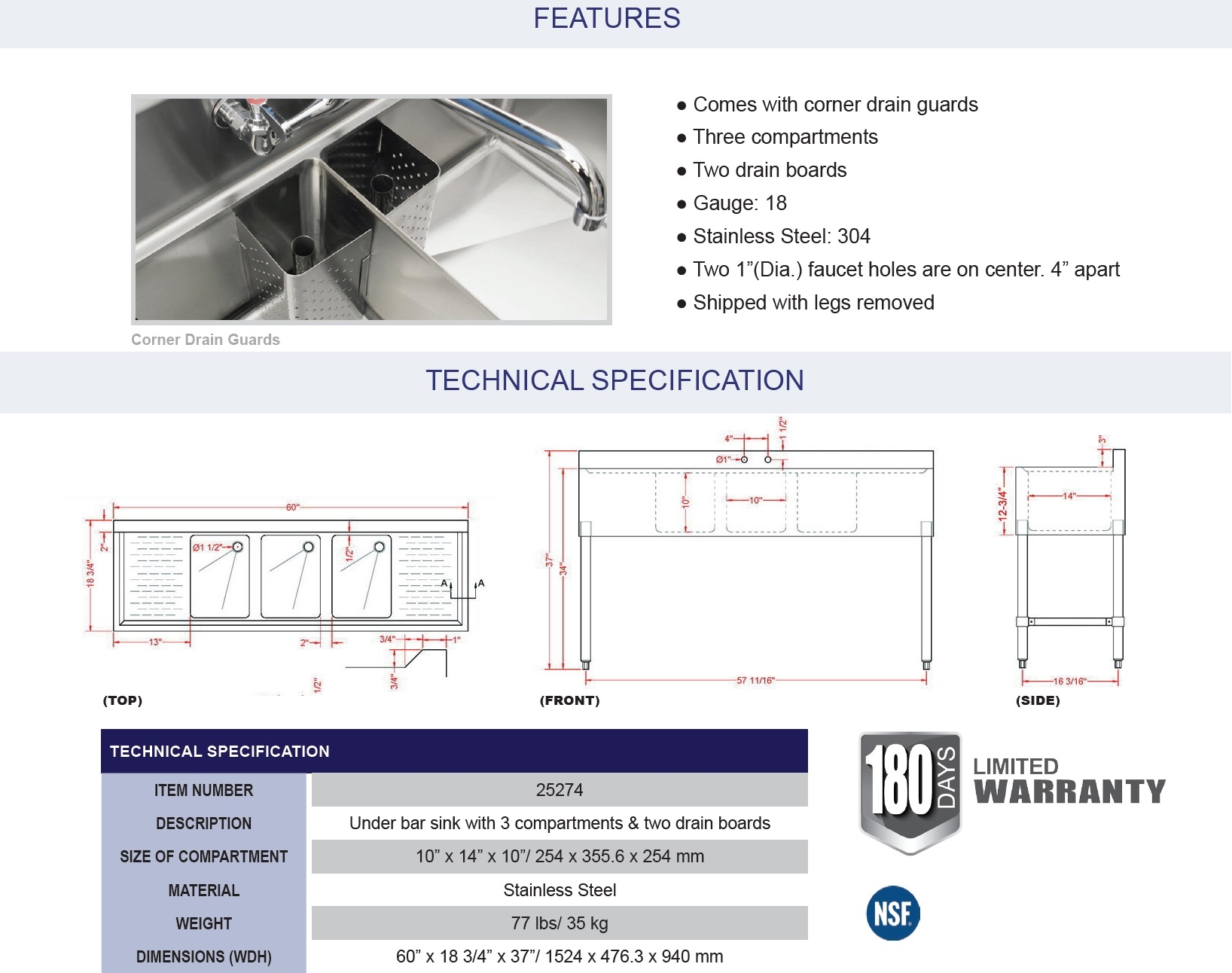 Omcan 25274 Omcan 25274