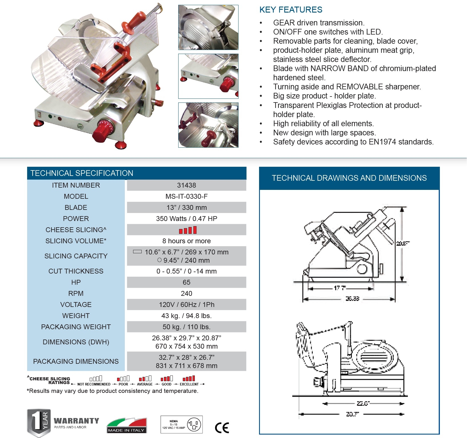 Omcan 31438