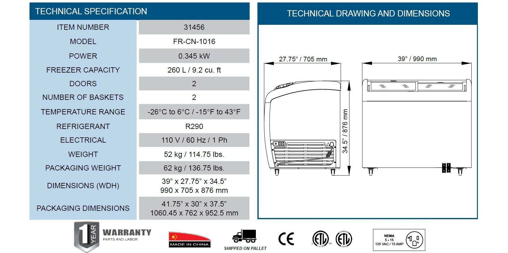 Omcan 31456