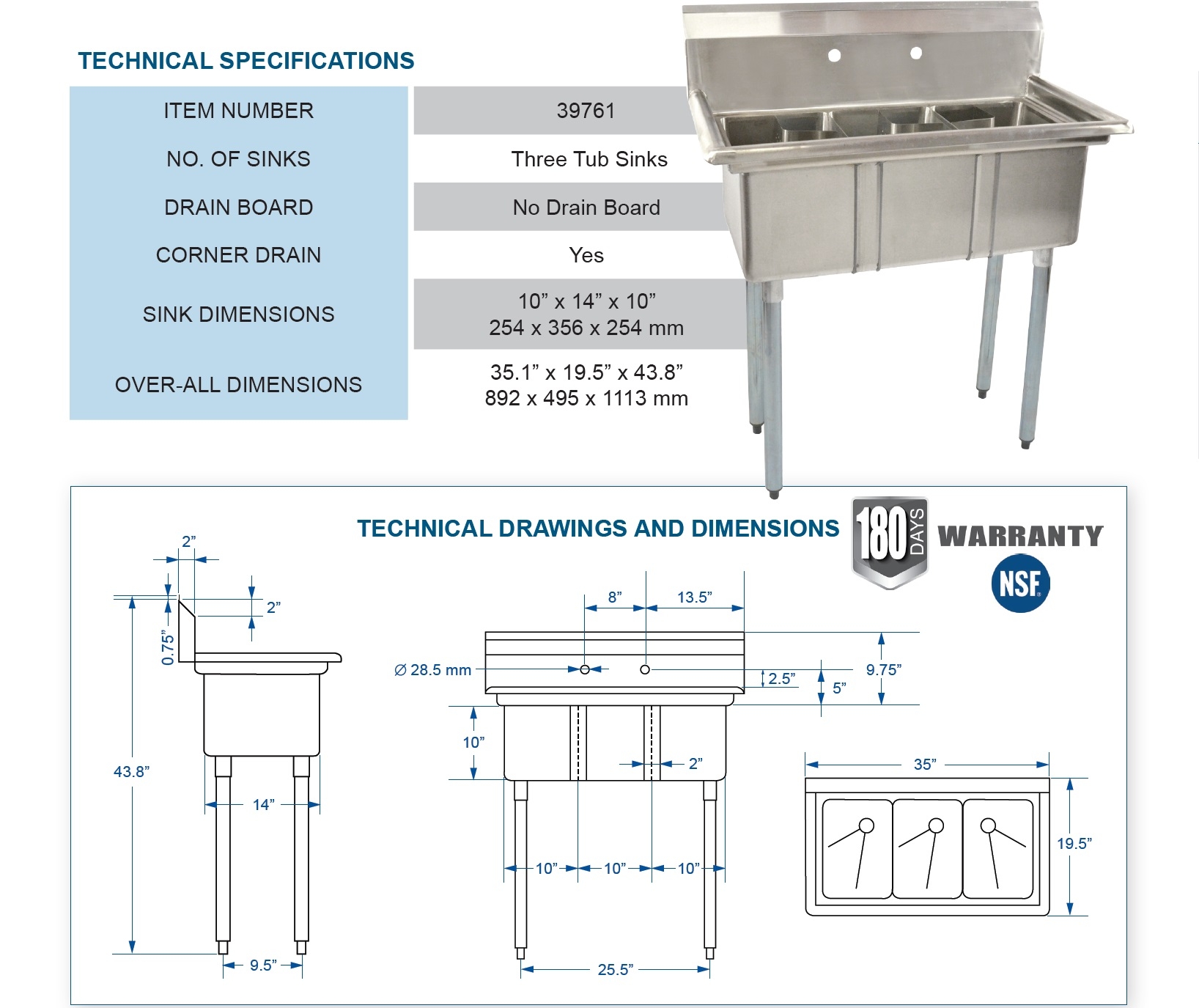 Omcan 39761 Omcan 39761