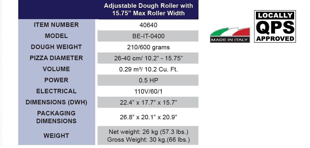 Somerset CDR-500F Electric Countertop Dough & Fondant Sheeter with Tra