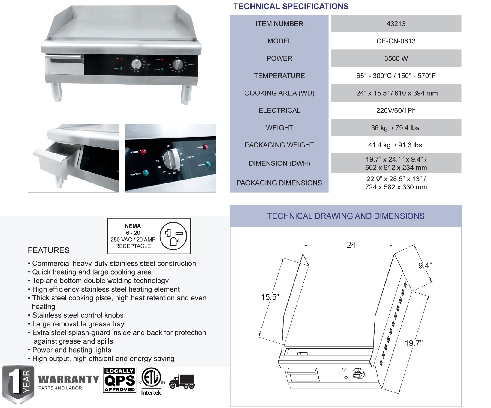 Omcan 43213