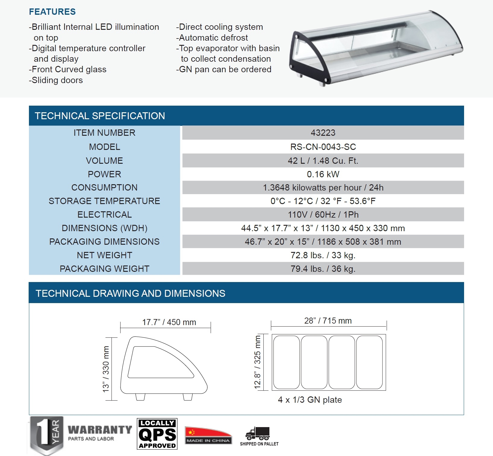 Omcan 43223 Omcan 43223