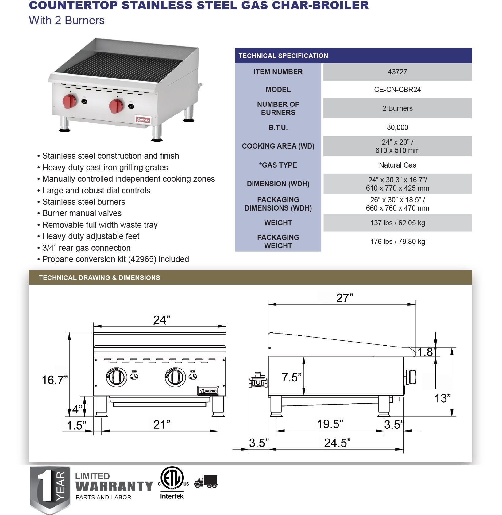 Omcan 43727