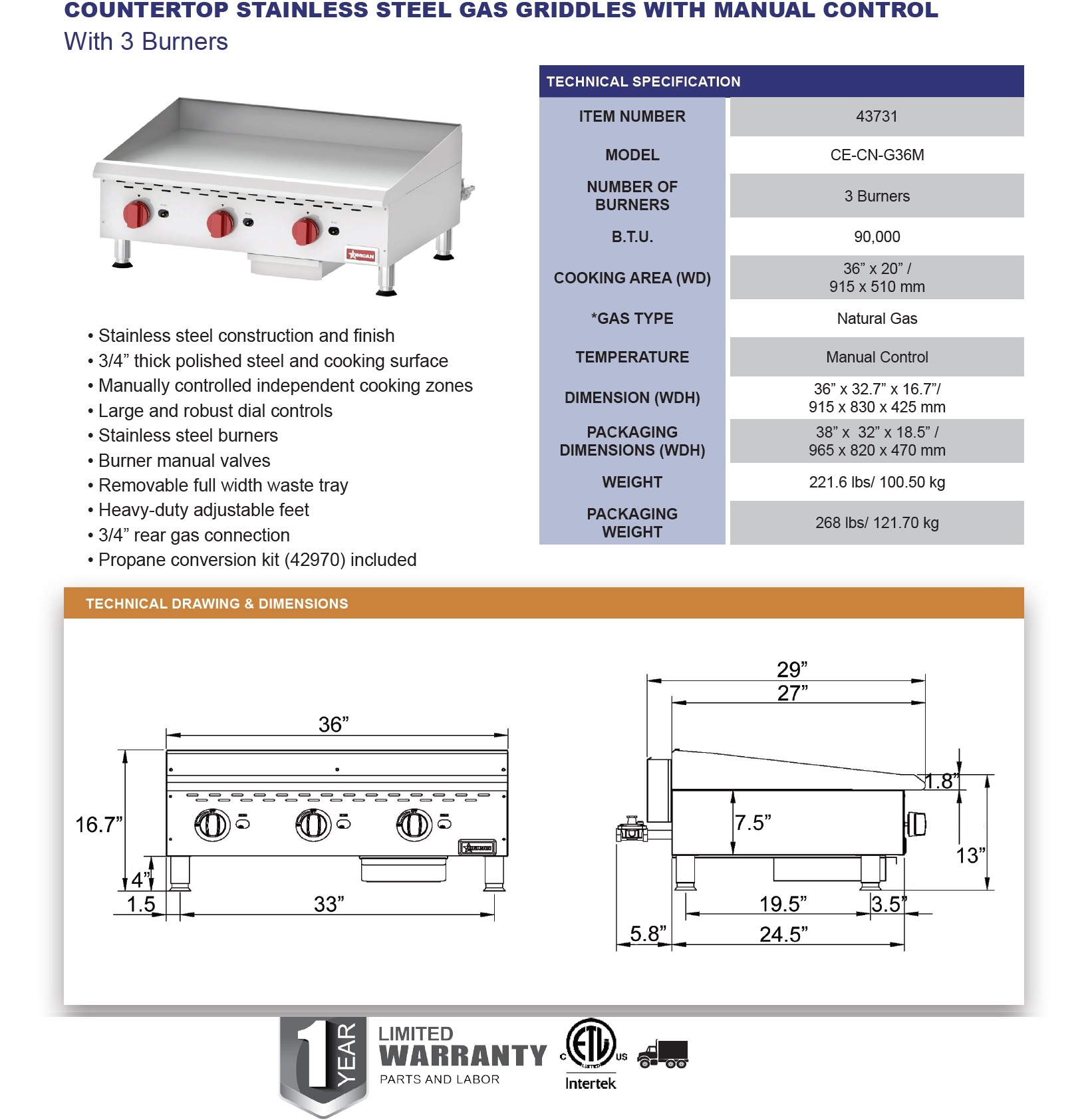 Omcan 43731