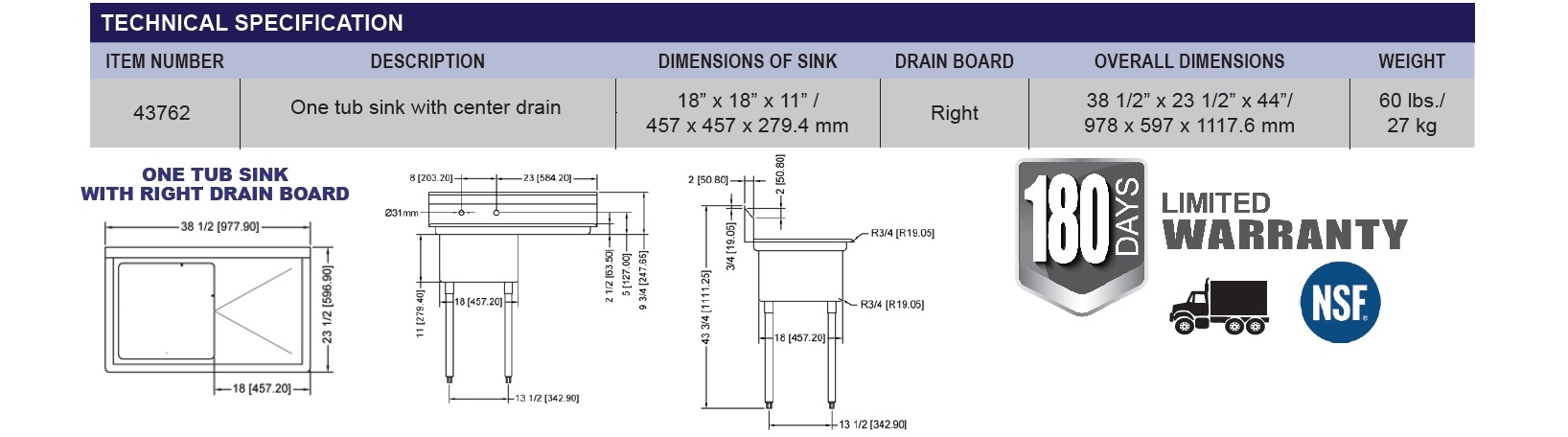 Omcan 43762