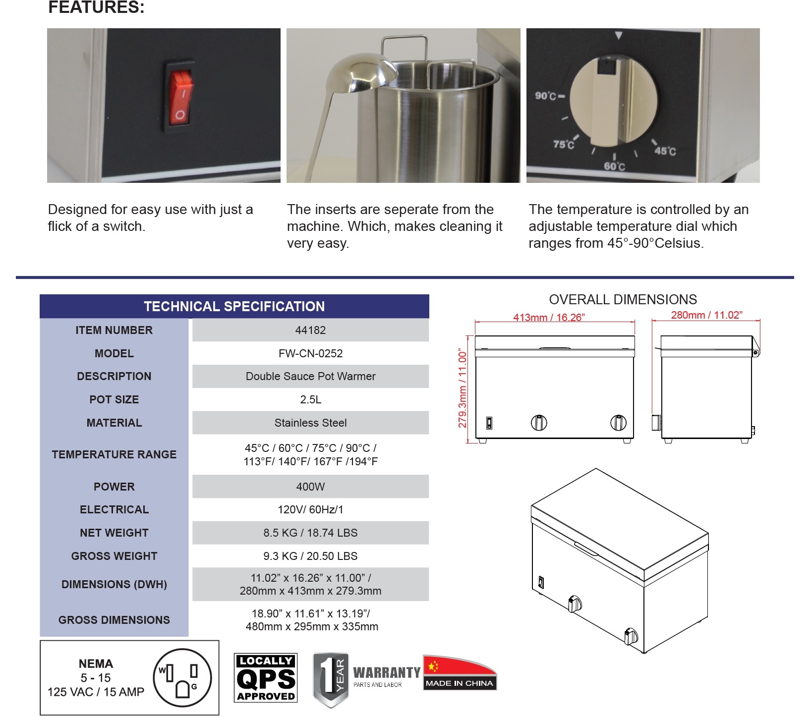 Omcan 44182