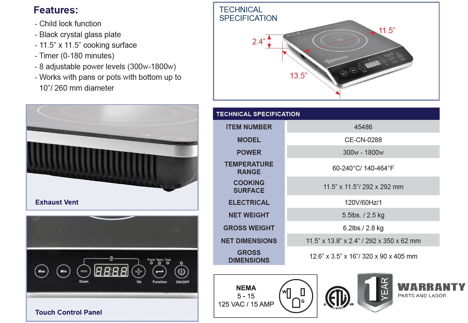 Omcan 45486