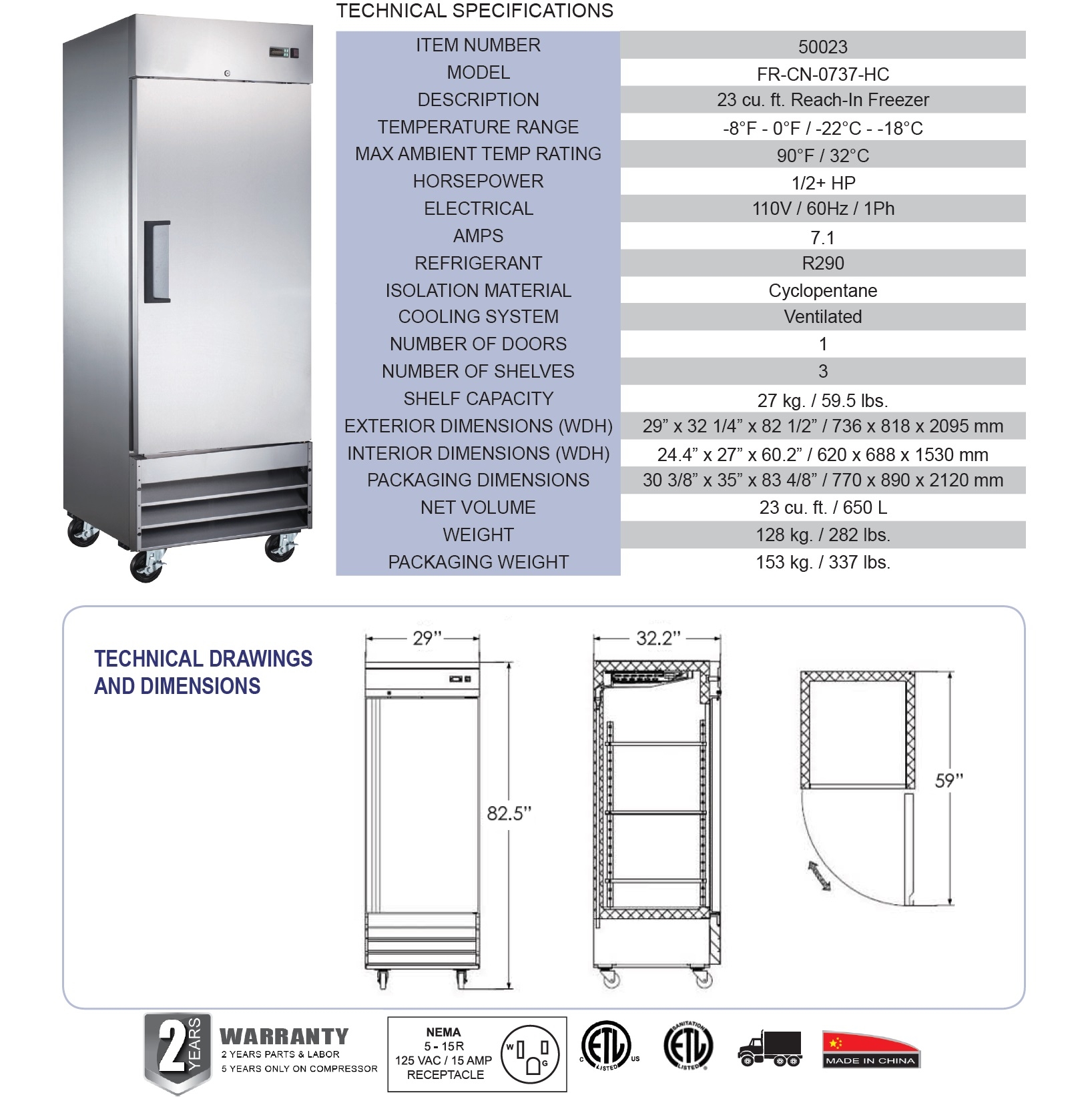 Omcan 50023