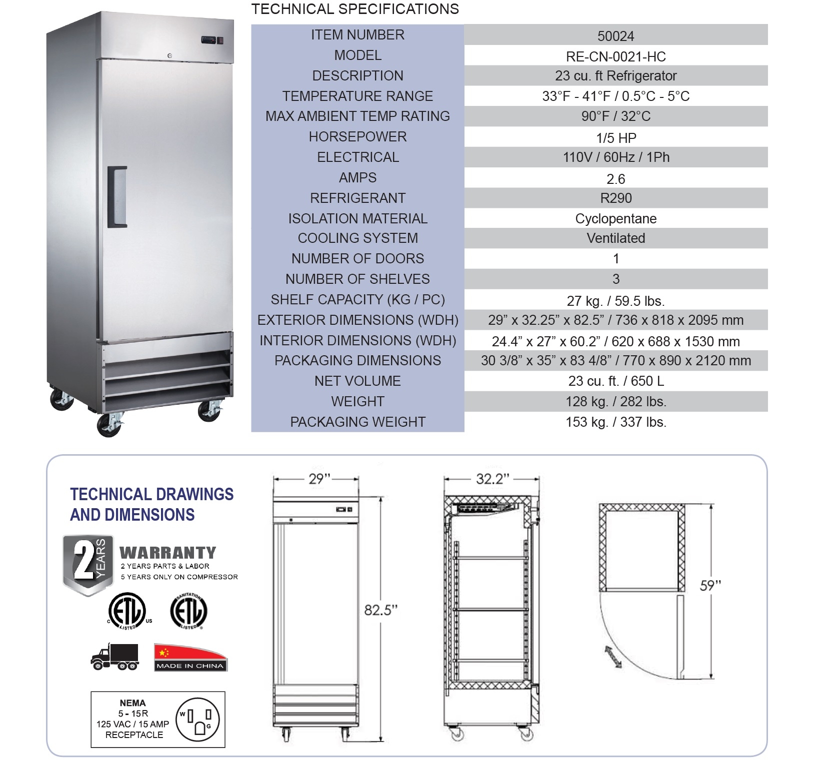 Omcan 50024