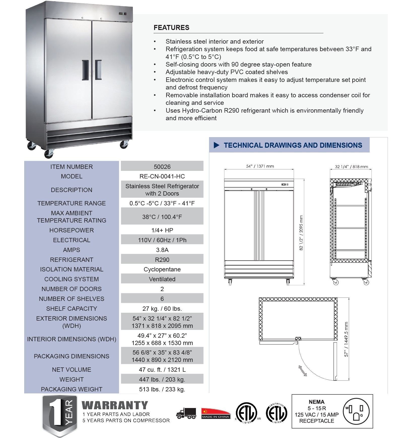 Omcan 50026