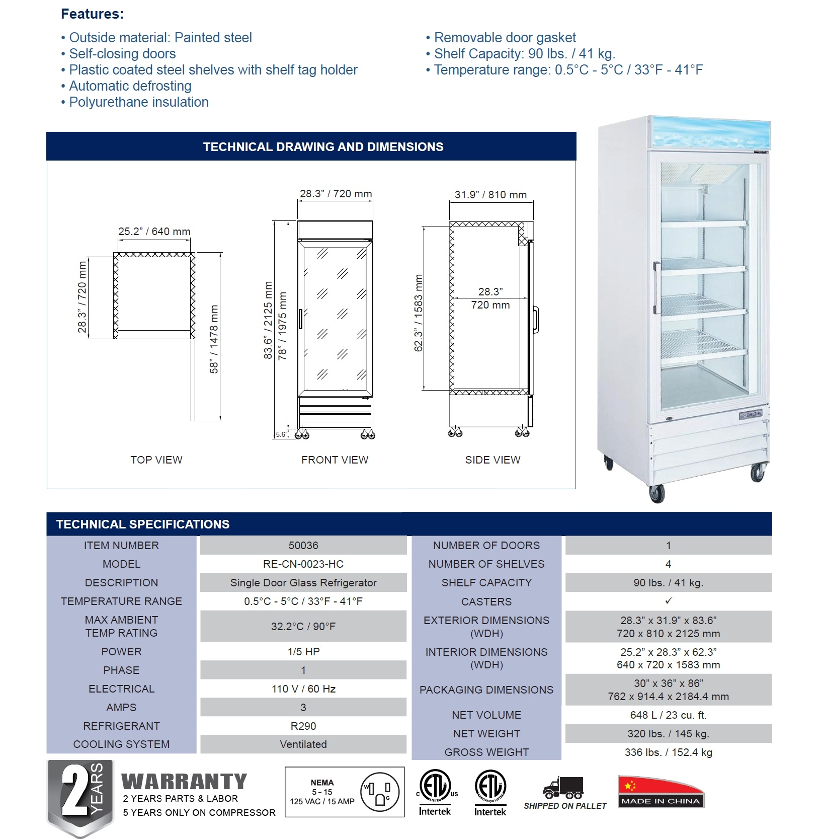 Omcan 50036