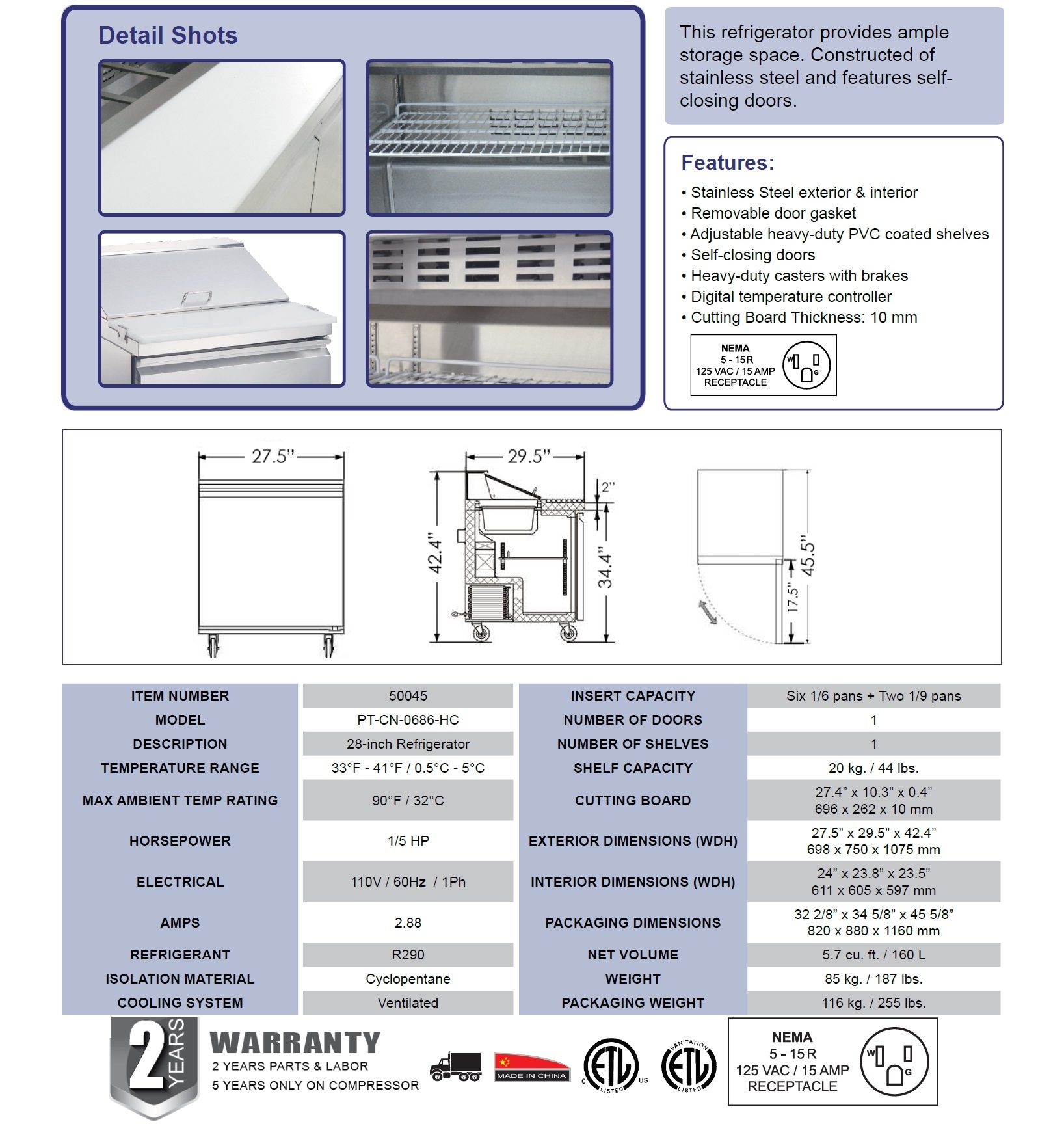 Omcan 50045