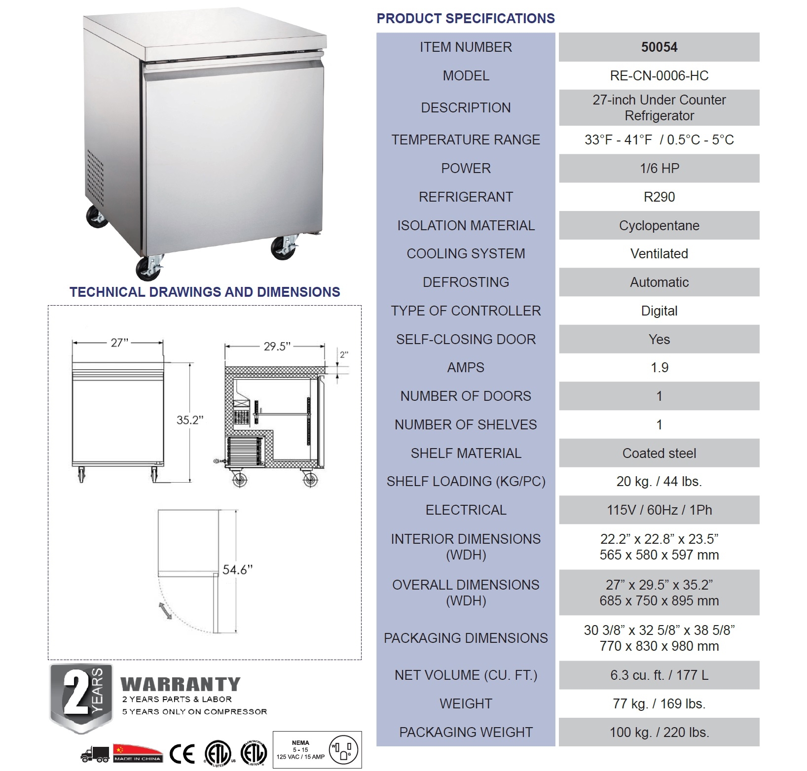 Omcan 50054 Omcan 50054