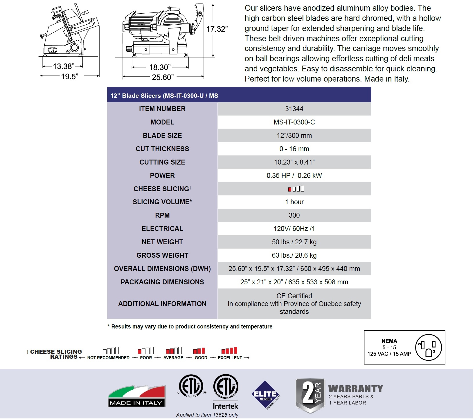 Omcan 31344 Omcan 31344