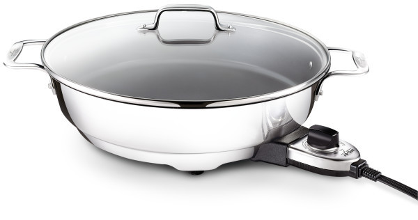 Stainless Steel Electric Nonstick Skillet; 7 quart - Thumbnail 3