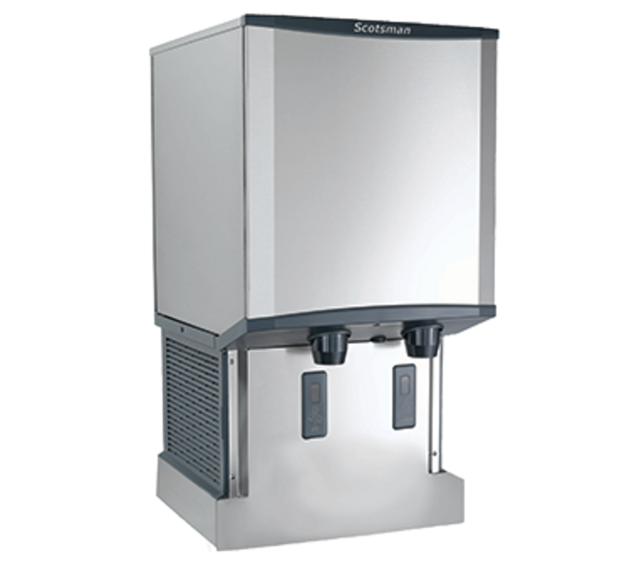 Scotsman - Meridian Touch-Free Wall-Mounted Nugget Ice & Water Dispenser Air Cooled - 500 Lb Production 40 Lb - HID540AW-1