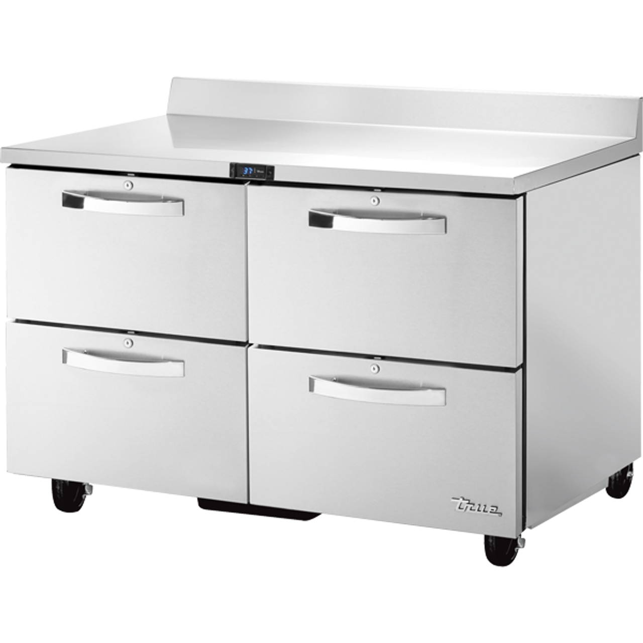 True - Spec Series 48" Stainless Steel Worktop Refrigerator w/ 4 Drawers - TWT-48D-4-HC-SPEC3