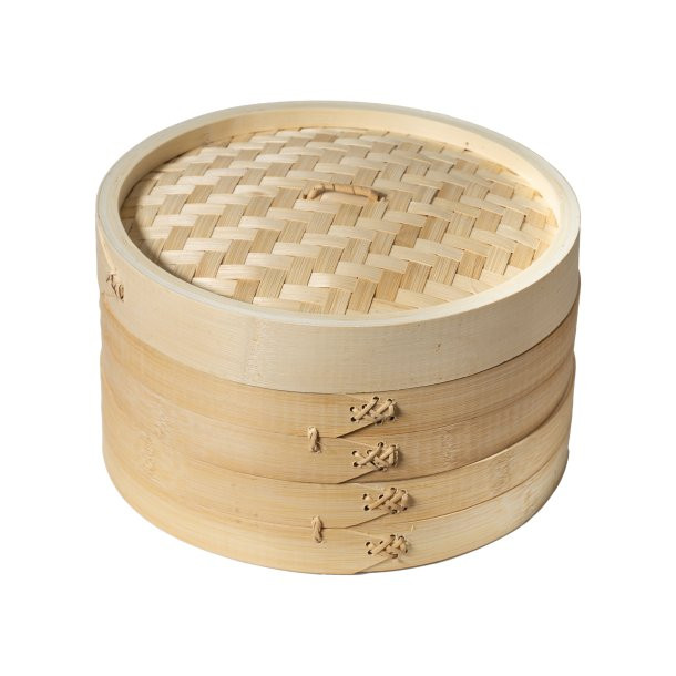 Joyce Chen 2-Tier Bamboo Steamer, 10-inch - Thumbnail 2