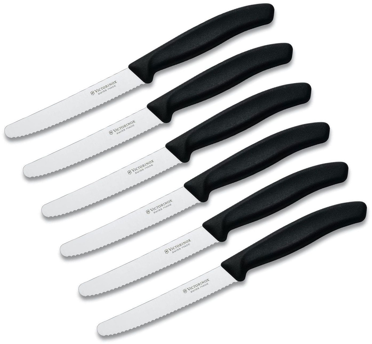 Victorinox Piece Swiss Classic Serrated Steak Knife Set Round Tip