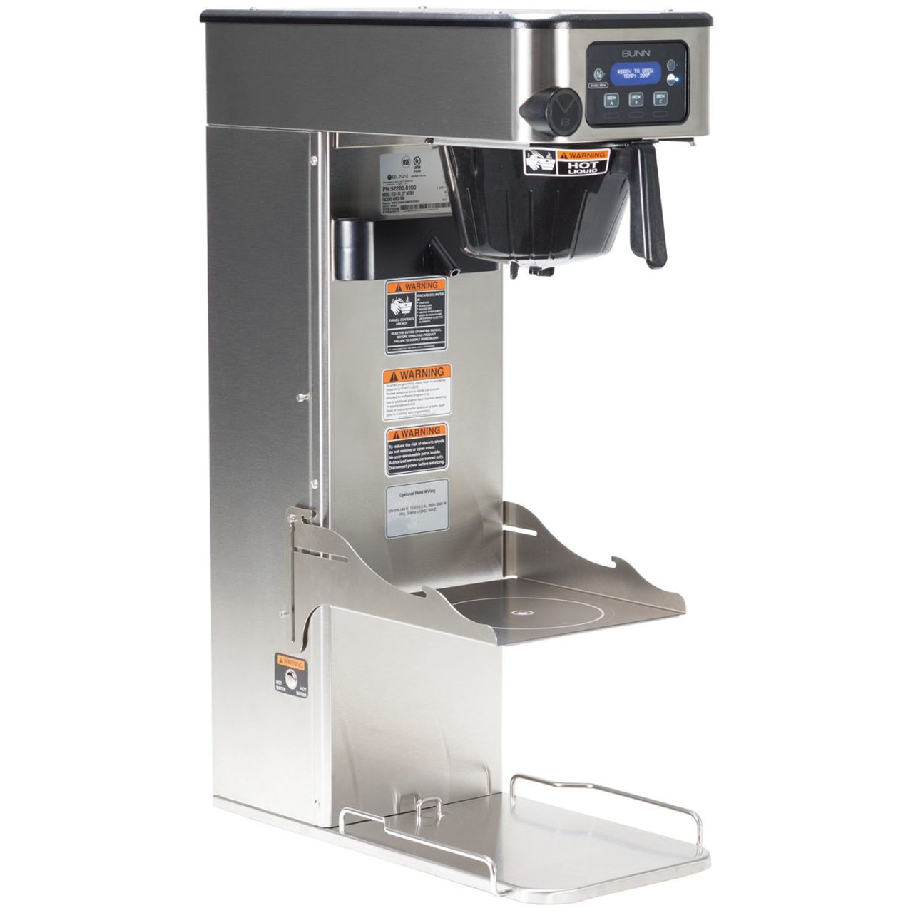BUNN - ITCB-DV Infusion Series Tea & Coffee Brewer Dual Volt w/ Tray - 52200.6100
