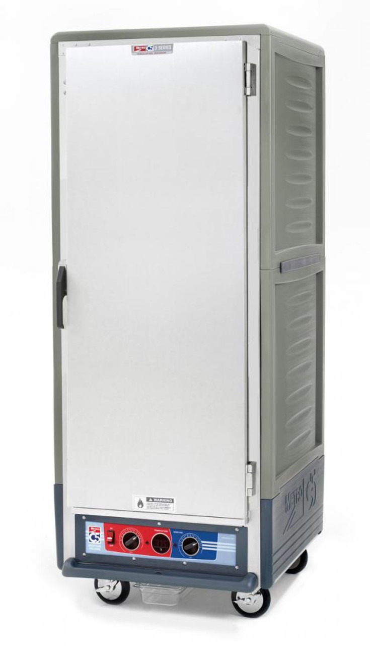 Metro - C5 3 Series Gray Heated Holding and Proofing Cabinet with Solid Door - C539-MFS-U-GY