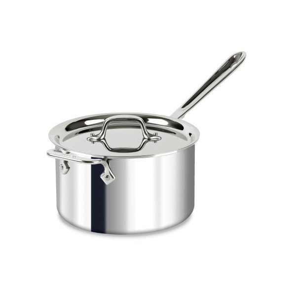All-Clad - 4 QT Stainless Saucepan with Loop Handle