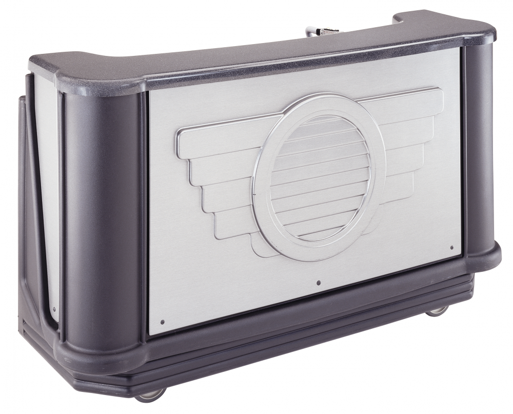 Cambro BAR730DSPMT667 Manhattan Designer Series Cambar 78" Portable Bar ...