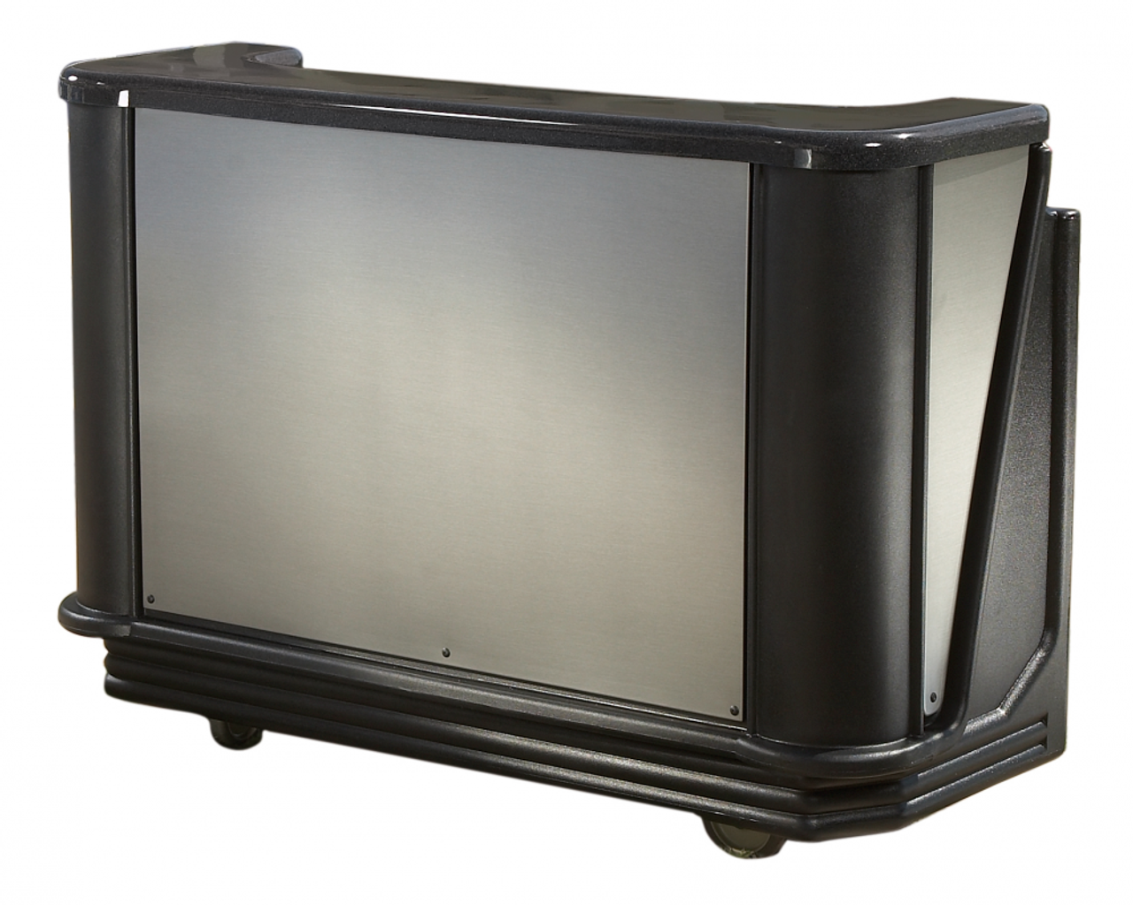 Cambro - Chicago Designer Series Cambar 78" Portable Bar with 7 Bottle Speed Rail, Complete Post Mix System, and Water Tank - BAR730DSPMT770