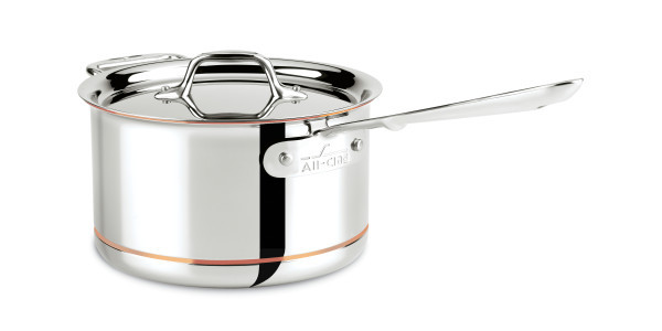 調理器具 All-Clad Copper Core Sauce Pan 4Q All-Clad - 4 QT Copper Core Saucepan - 6204 SS