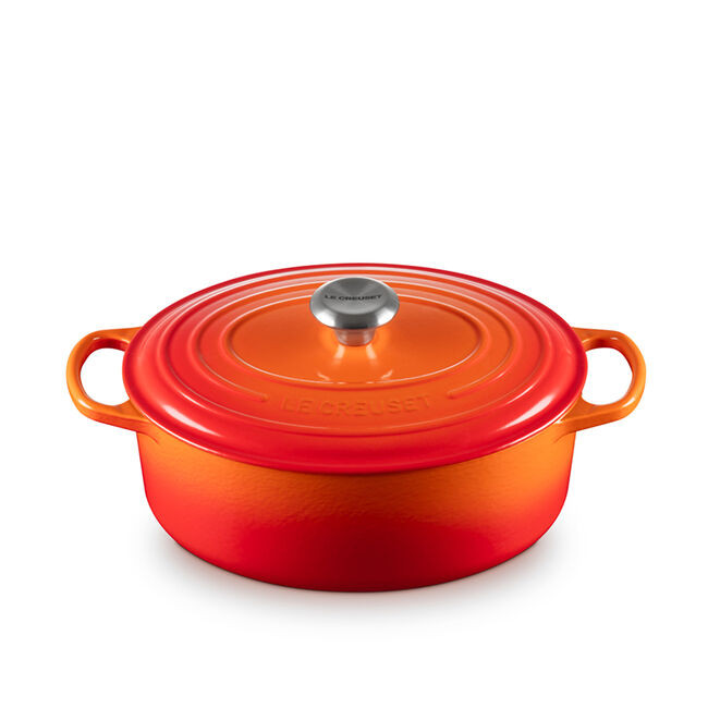 Le Creuset L (5 QT) Flame French Oval Dutch Oven