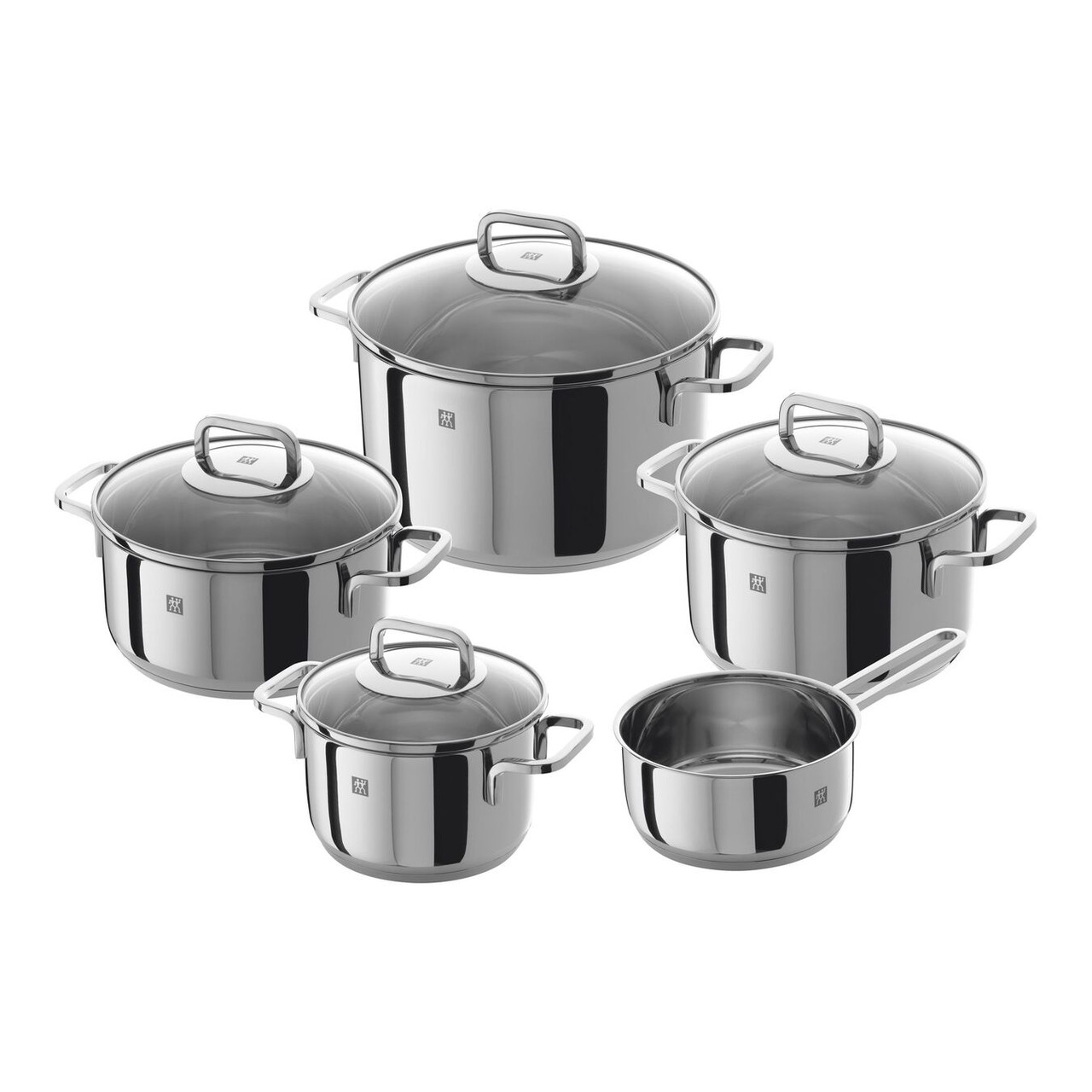 Zwilling Quadro ステンレス調理器具セットC Zwilling - Quadro 9 Pc Cookware Set
