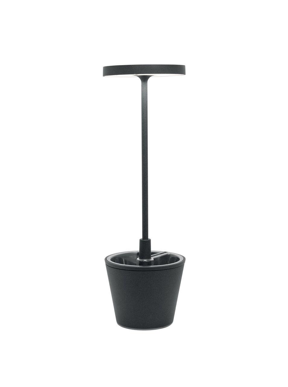 Zafferano - Poldina Pro UpsideDown Dark Grey LED Cordless Table Lamp - LD0420N4