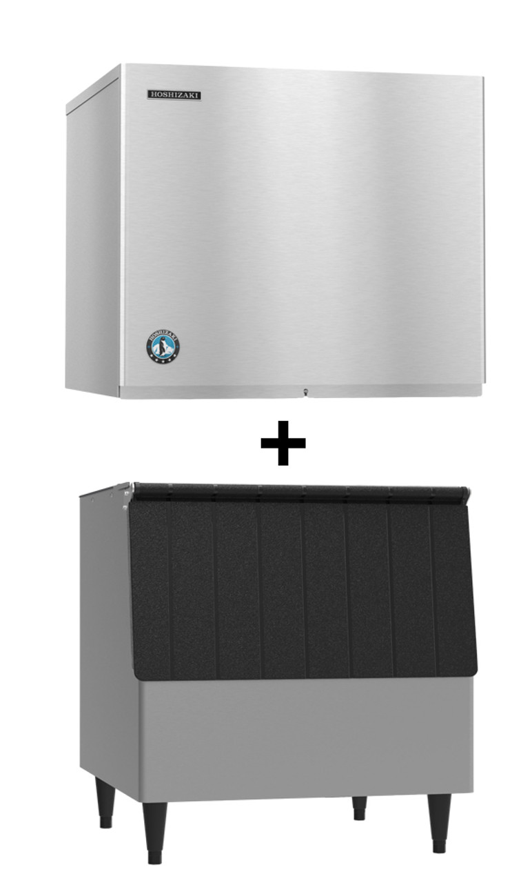Hoshizaki - 385 lb 30" Water Cooled Crescent Cube Ice Machine With 250 lb Storage Bin - KML-325MWJ+B-250SF